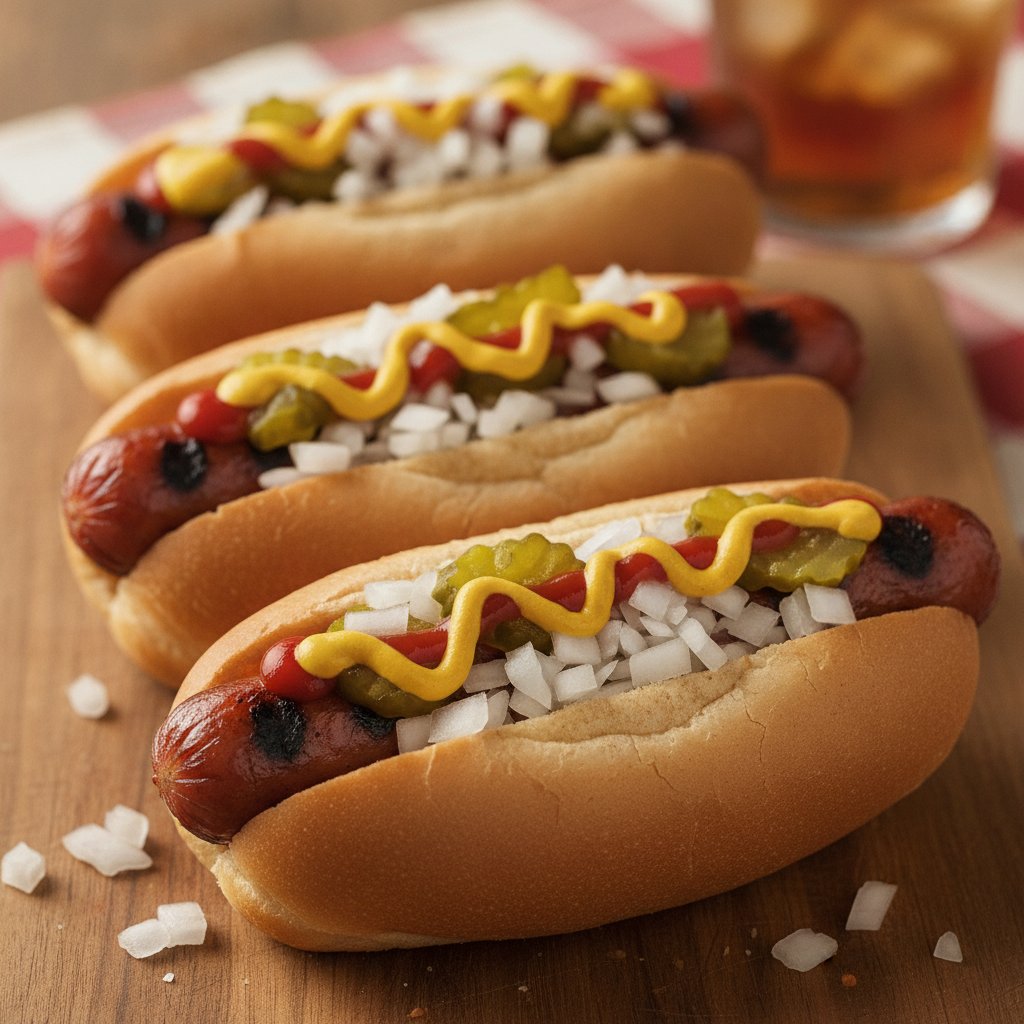 Grilled Hot Dogs