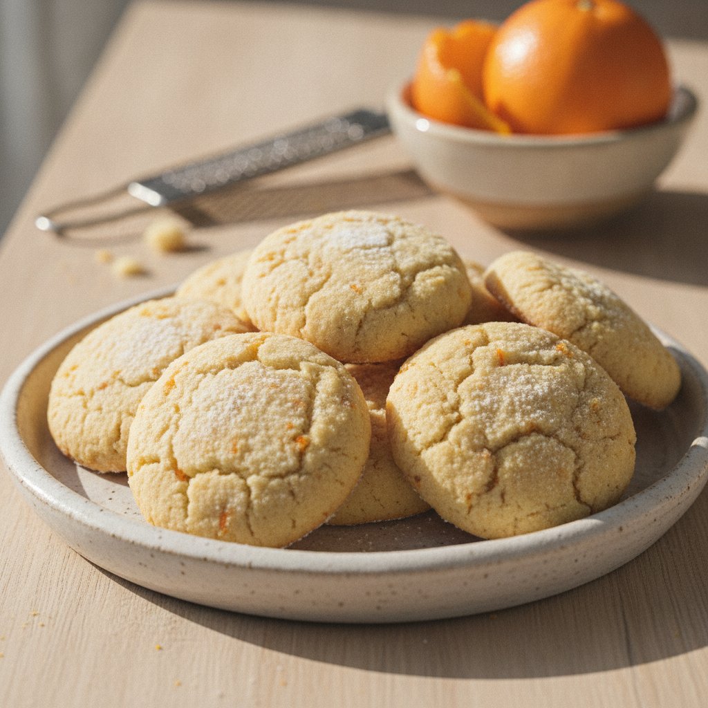 Orange Shortbread Cookies