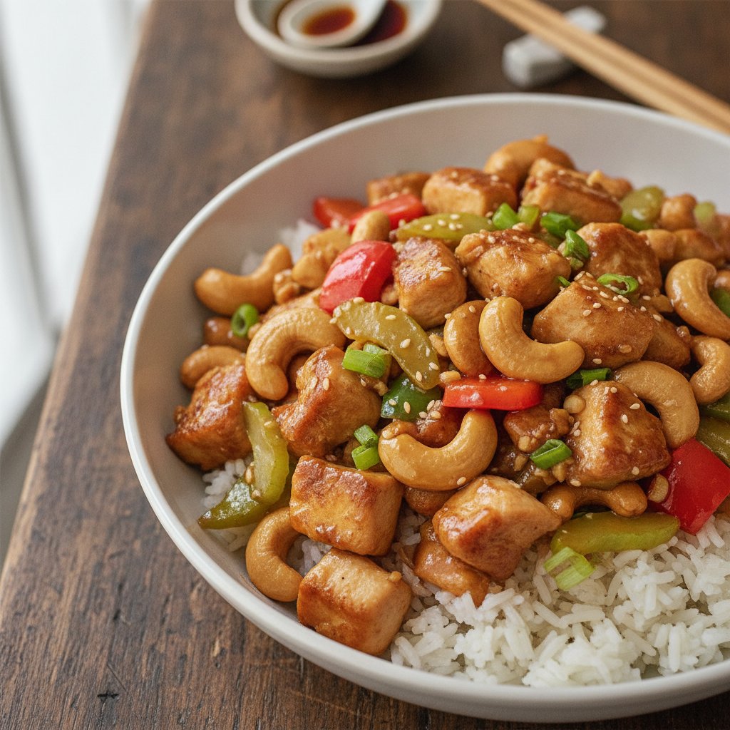 Chicken With Cashew Nuts (High-Protein)