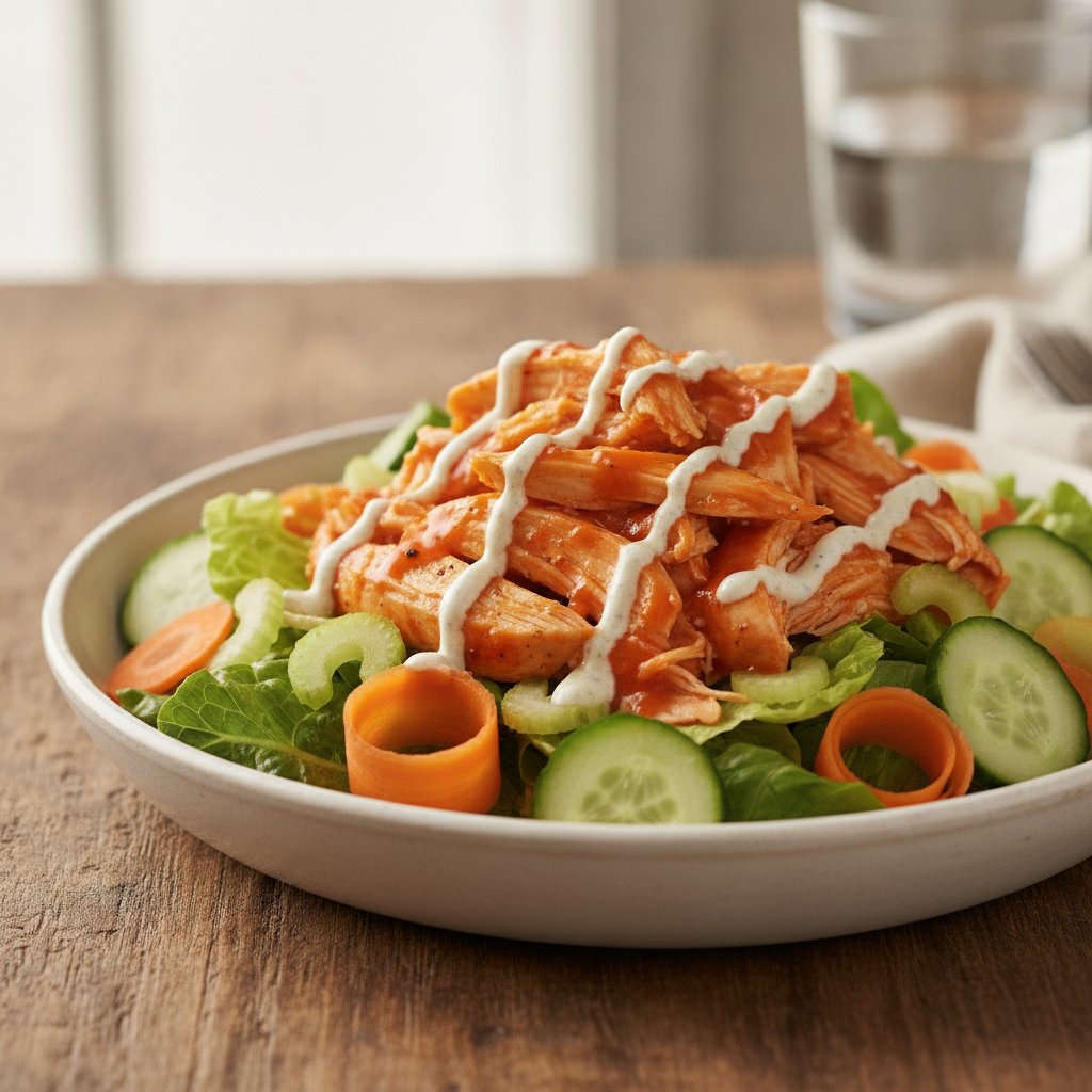 Buffalo Chicken Salad (Low-Calorie)