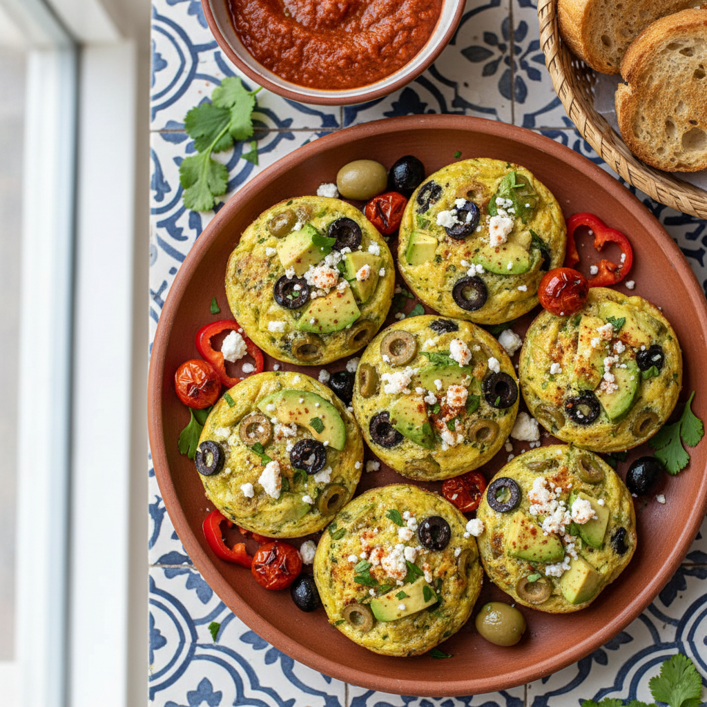 Keto Avocado Olive Egg Bites