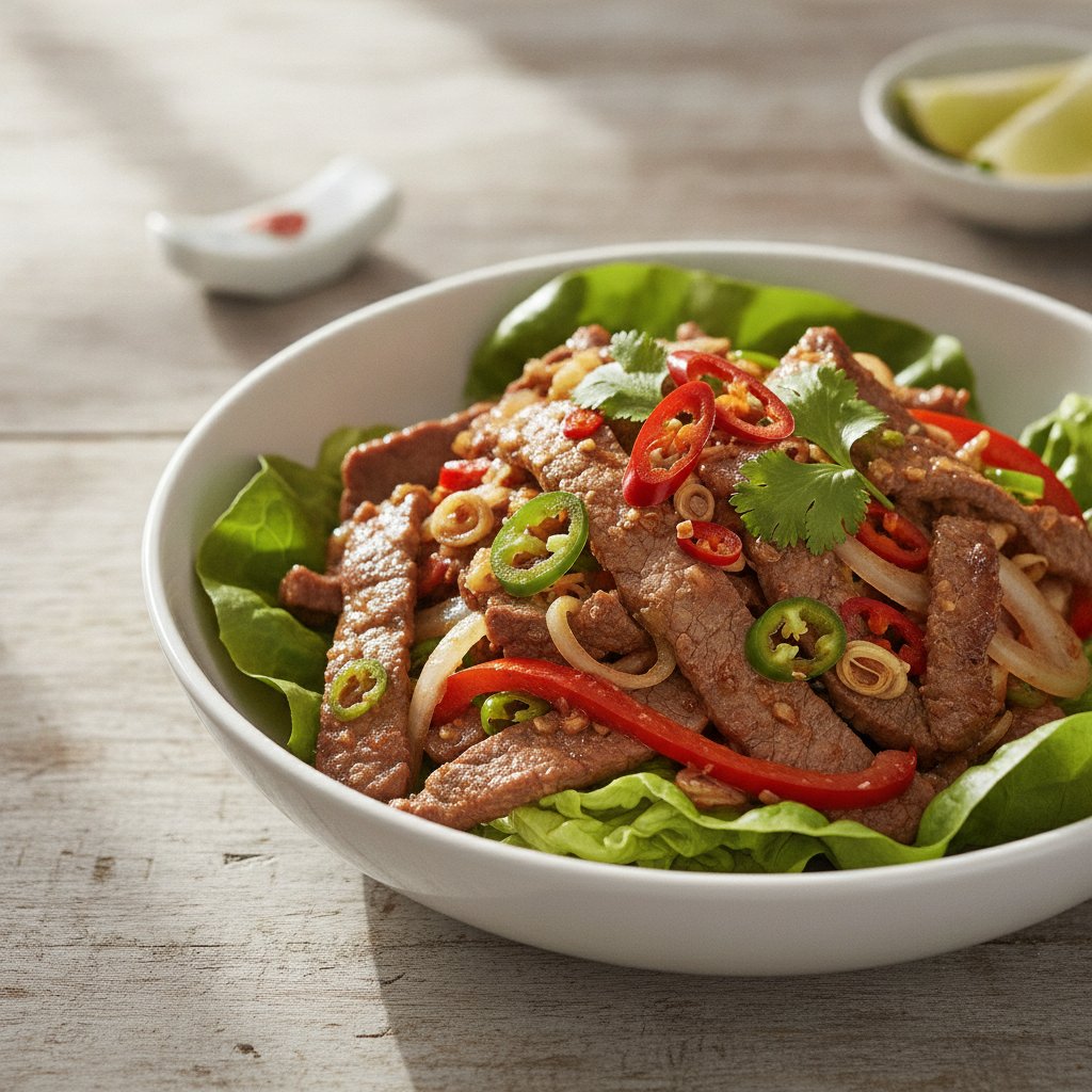 Lemongrass Beef Stir Fry (Low-Calorie)
