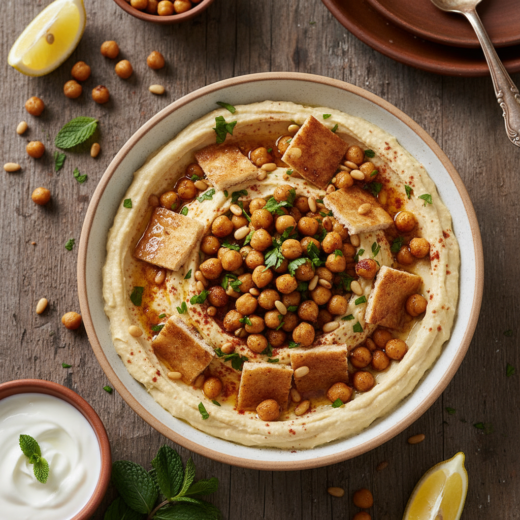 Chickpea Fattet Hummus Bowl