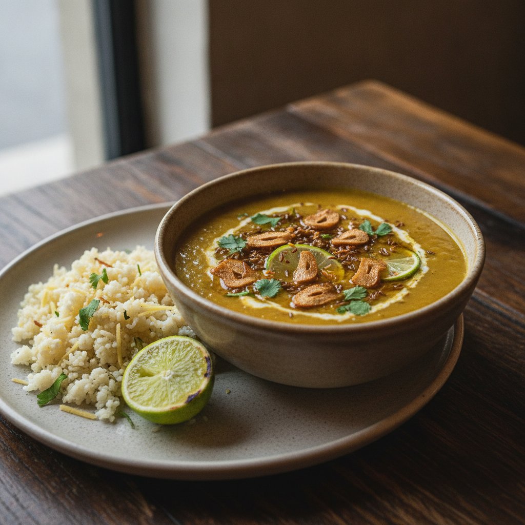 Split Lentil Soup with Fried Garlic (GLP-1)