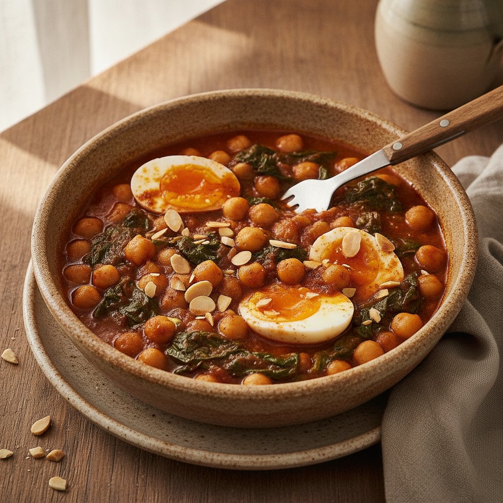 Spanish Chickpea and Spinach Stew (GLP-1)
