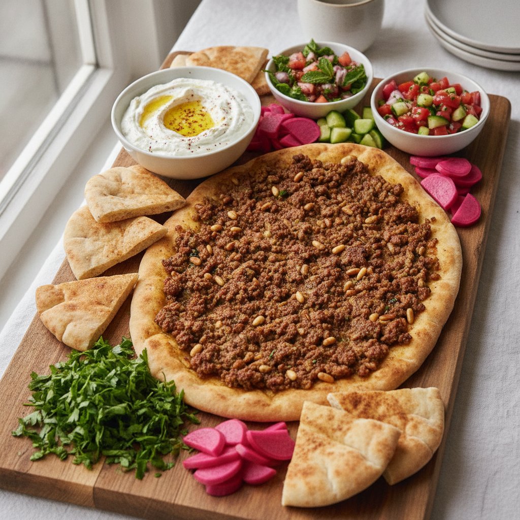 Spiced Lamb Flatbread Board