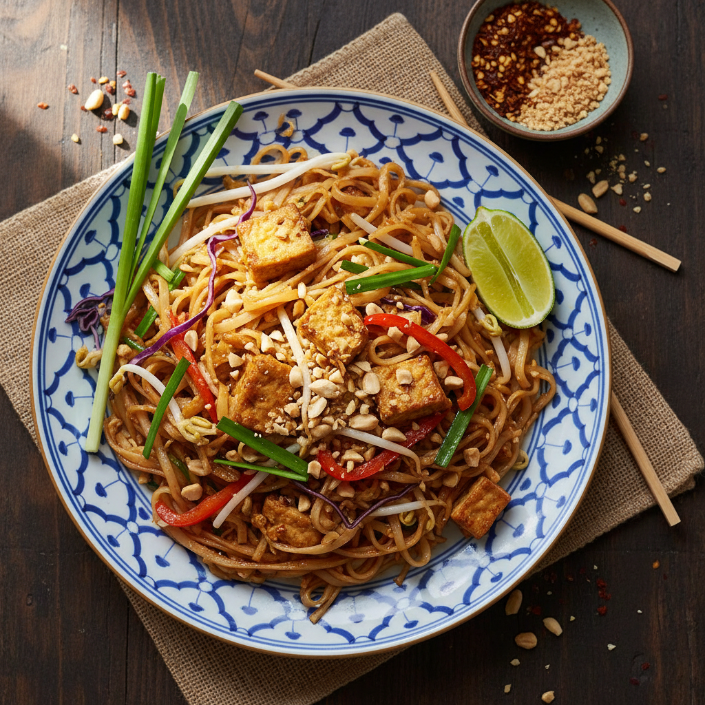 Vegetarian Stir-Fried Rice Noodles — Pad Thai Jay