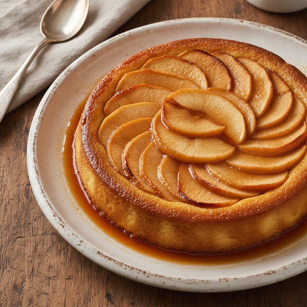 Apple Custard Tart Flan