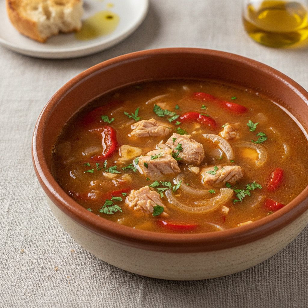 Tuna and Pepper Soup (Low-Calorie)