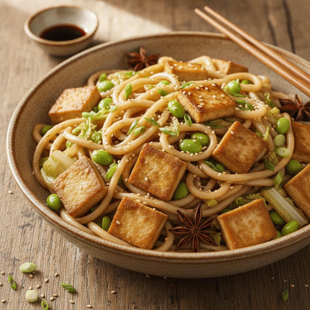 Fried Tofu Udon Noodles (GLP-1)