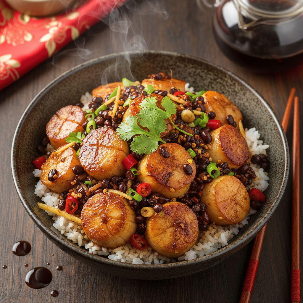 Sichuan Scallop with Black Bean
