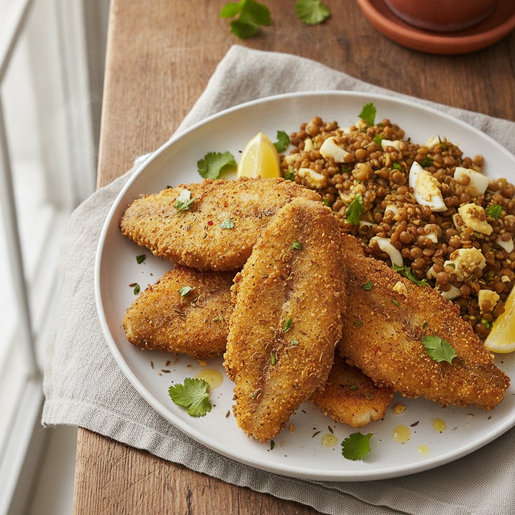 Fried Spiced Fish Fillets (High-Protein)