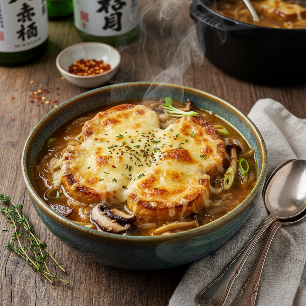 Miso French Onion Soup