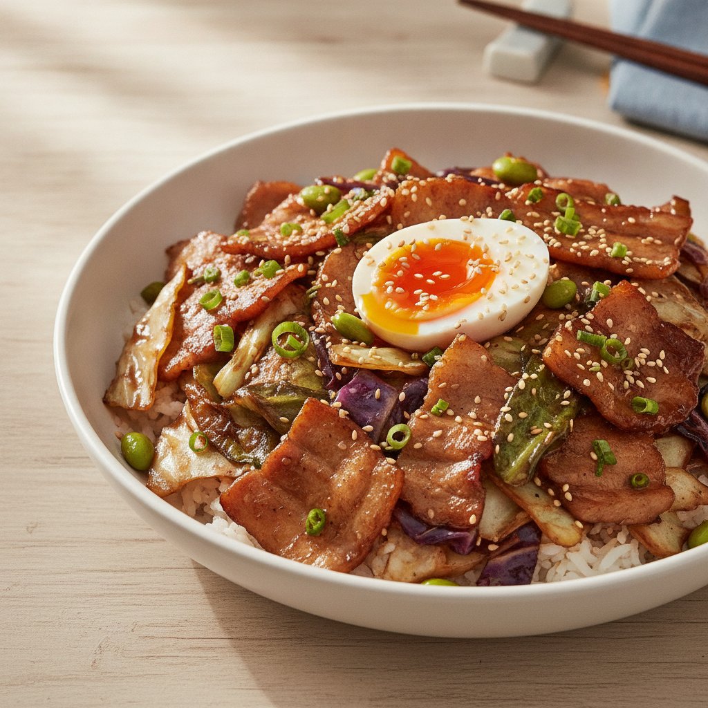 Pork Belly and Cabbage Stir Fry (High-Protein)