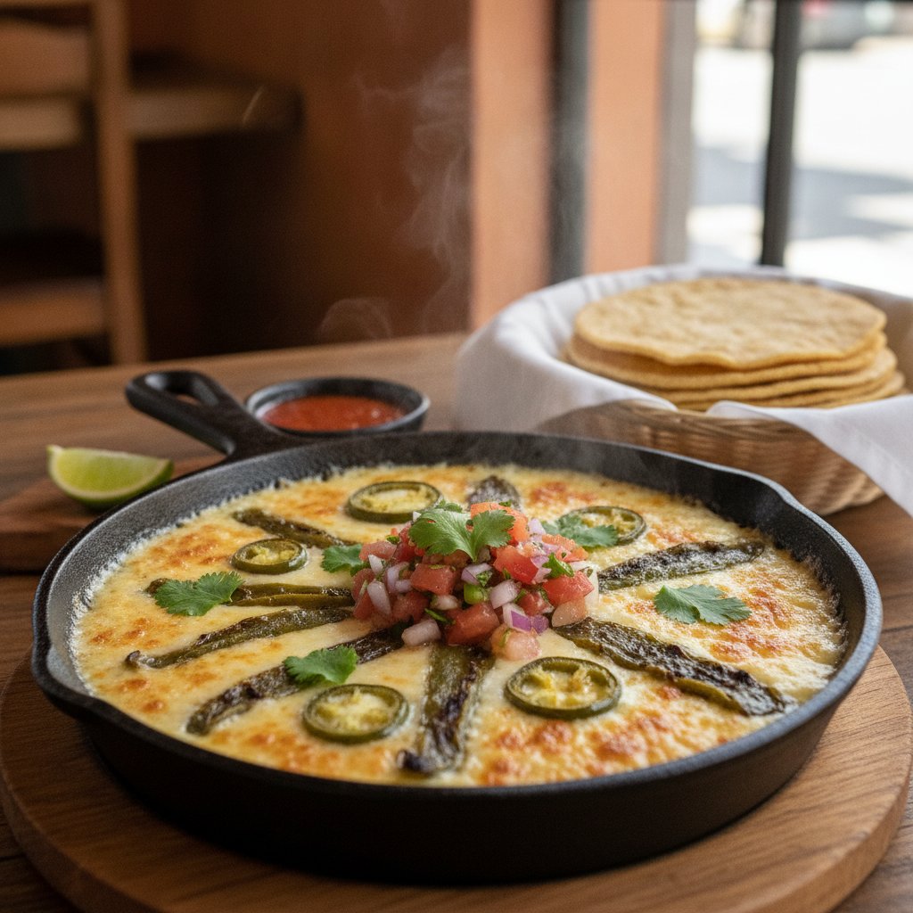 Grilled Melted Cheese with Chili