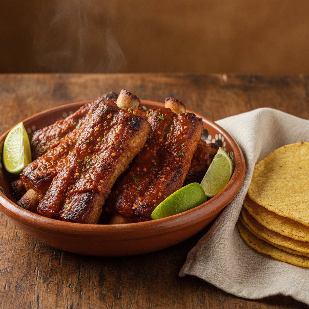 Grilled Pork Ribs in Chili Sauce