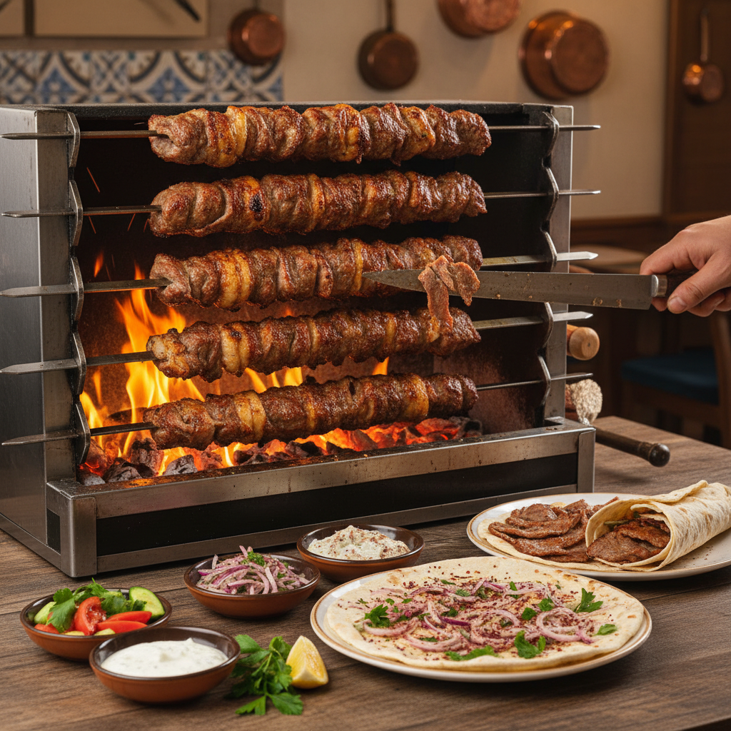 Crispy Lamb Spit Kebab — Cag Kebab