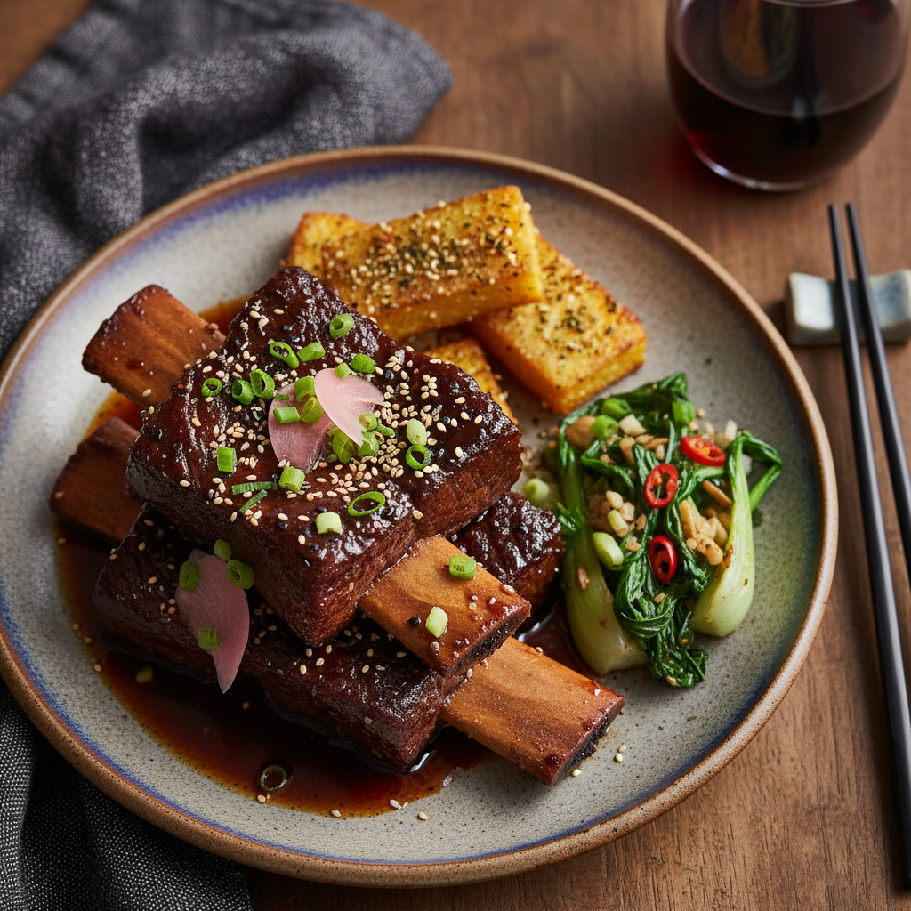 Soy and Malbec Braised Short Rib
