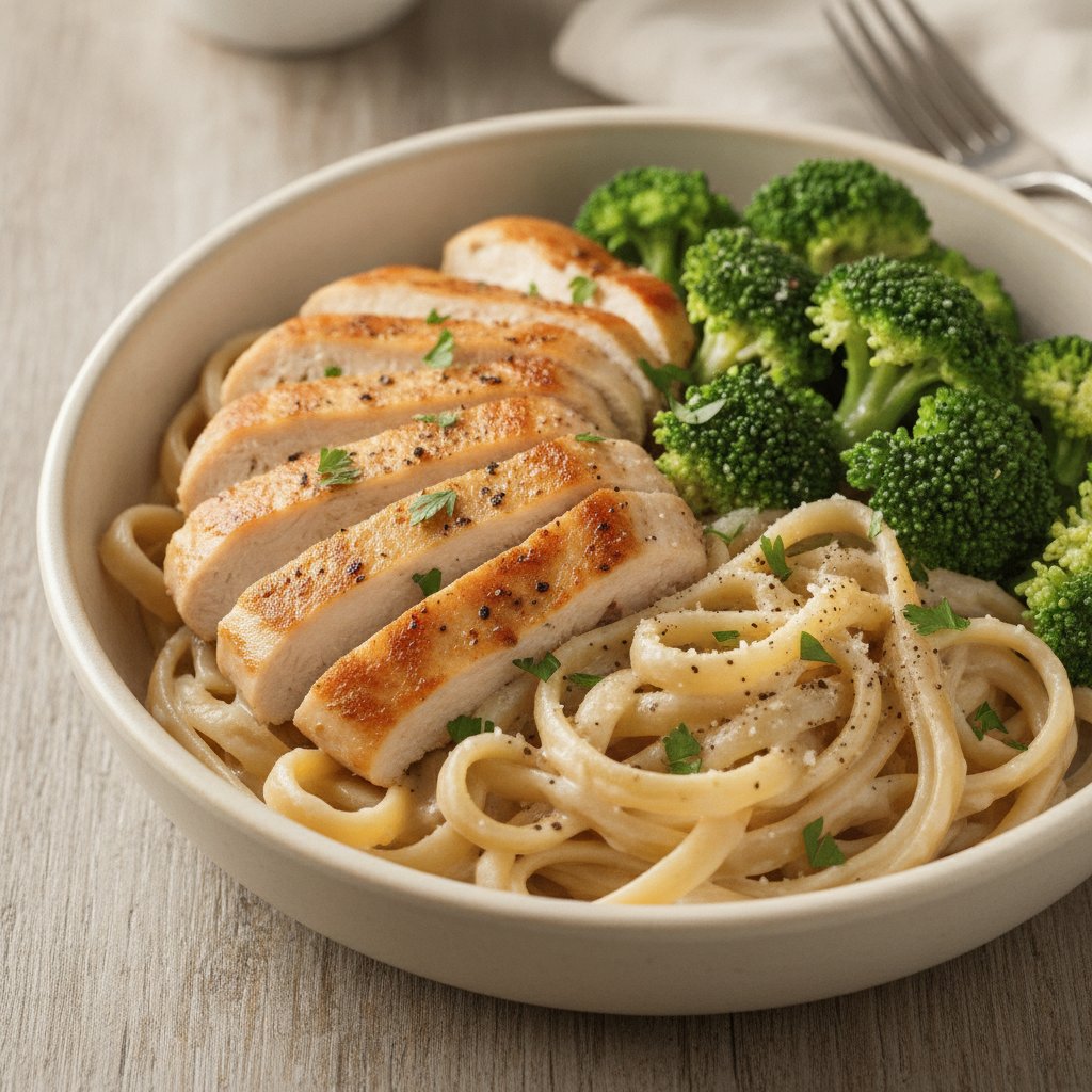 Chicken Alfredo (Low-Calorie)
