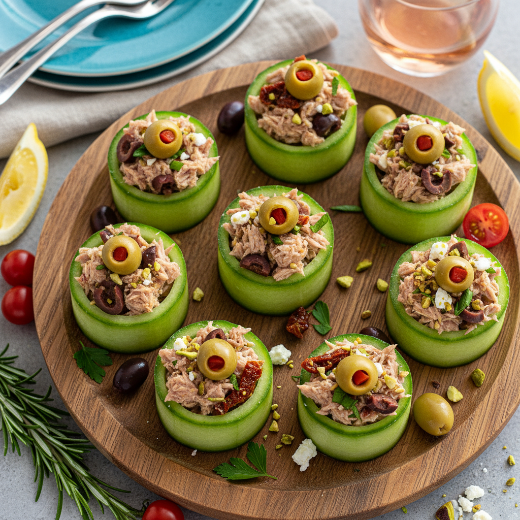 Mediterranean Tuna Olive Cups