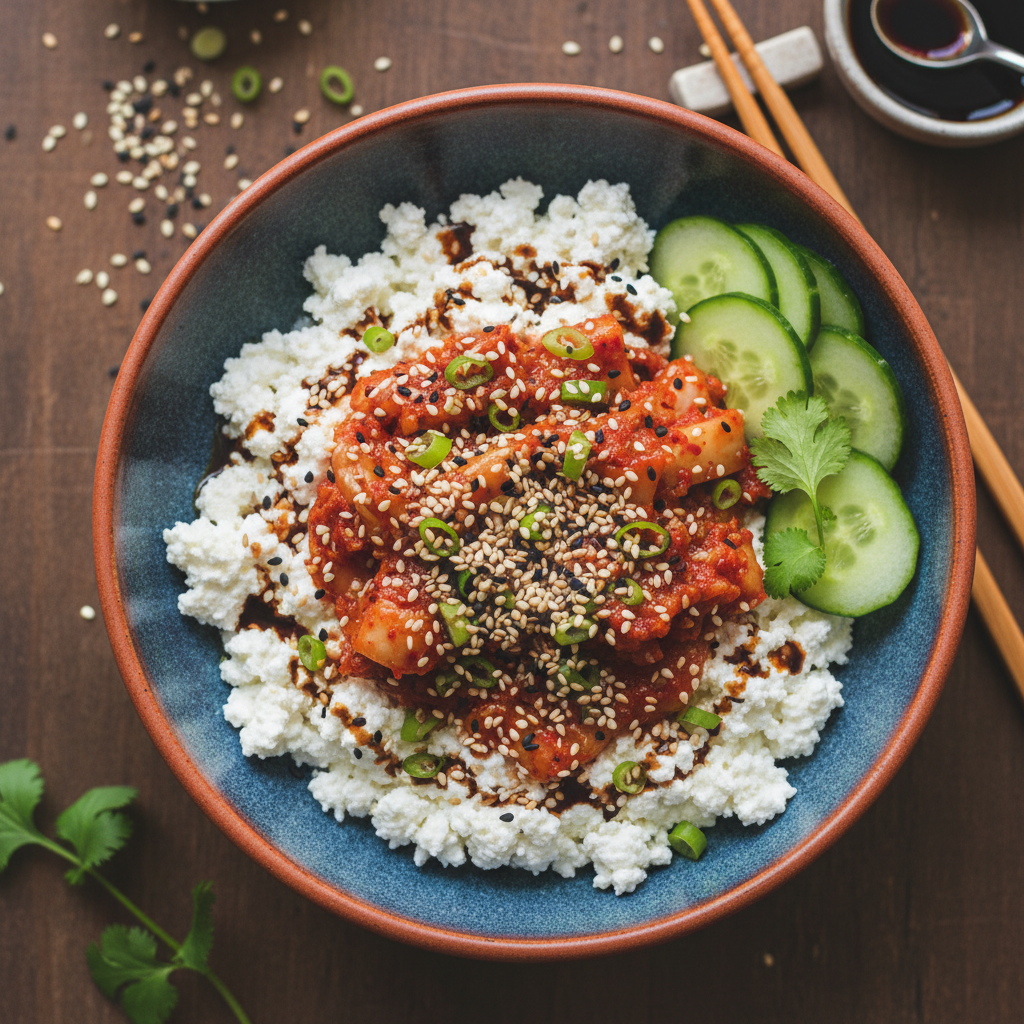 Cottage Cheese Kimchi Sesame Bowl