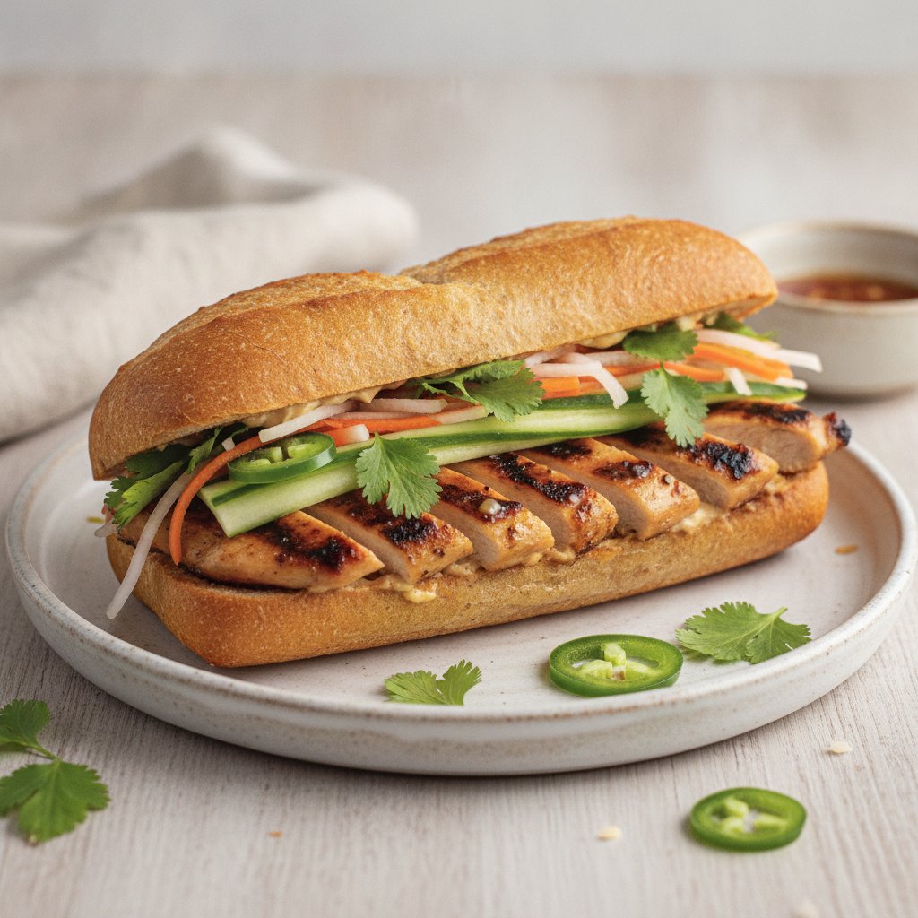 Vietnamese Grilled Chicken Sandwich (Gluten-Free)