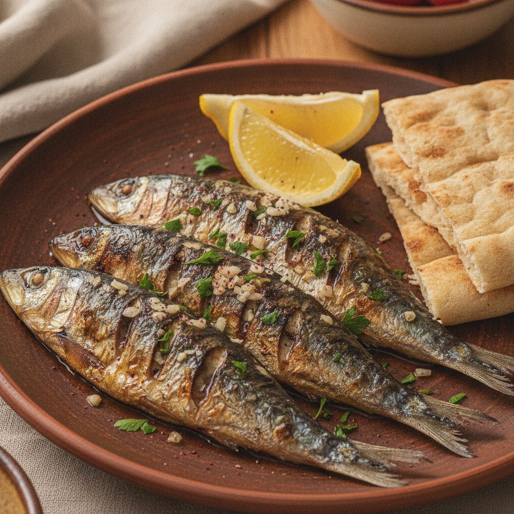 Grilled Whole Sardines