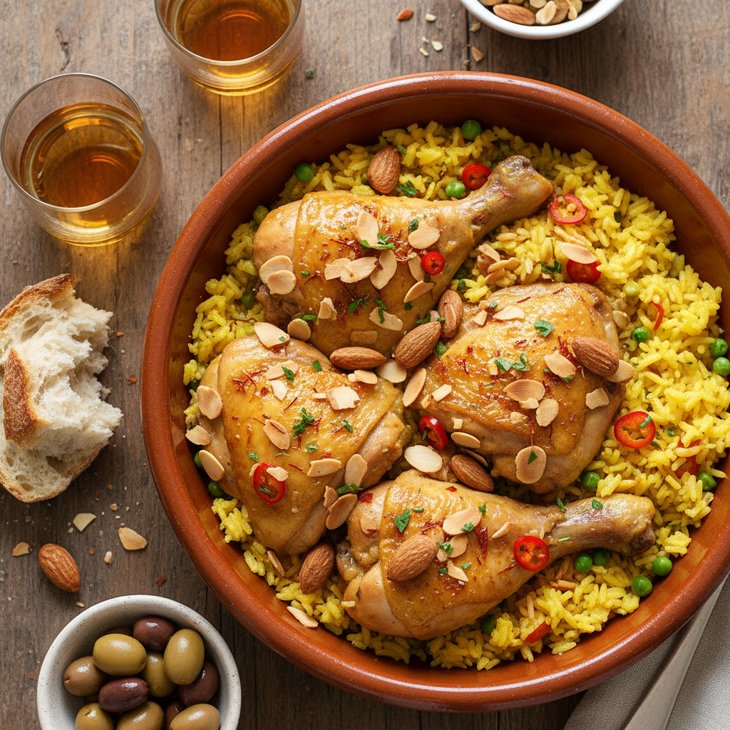 Saffron Almond Chicken