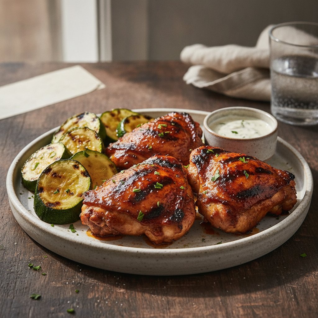 Grilled BBQ Chicken Thighs (Keto)