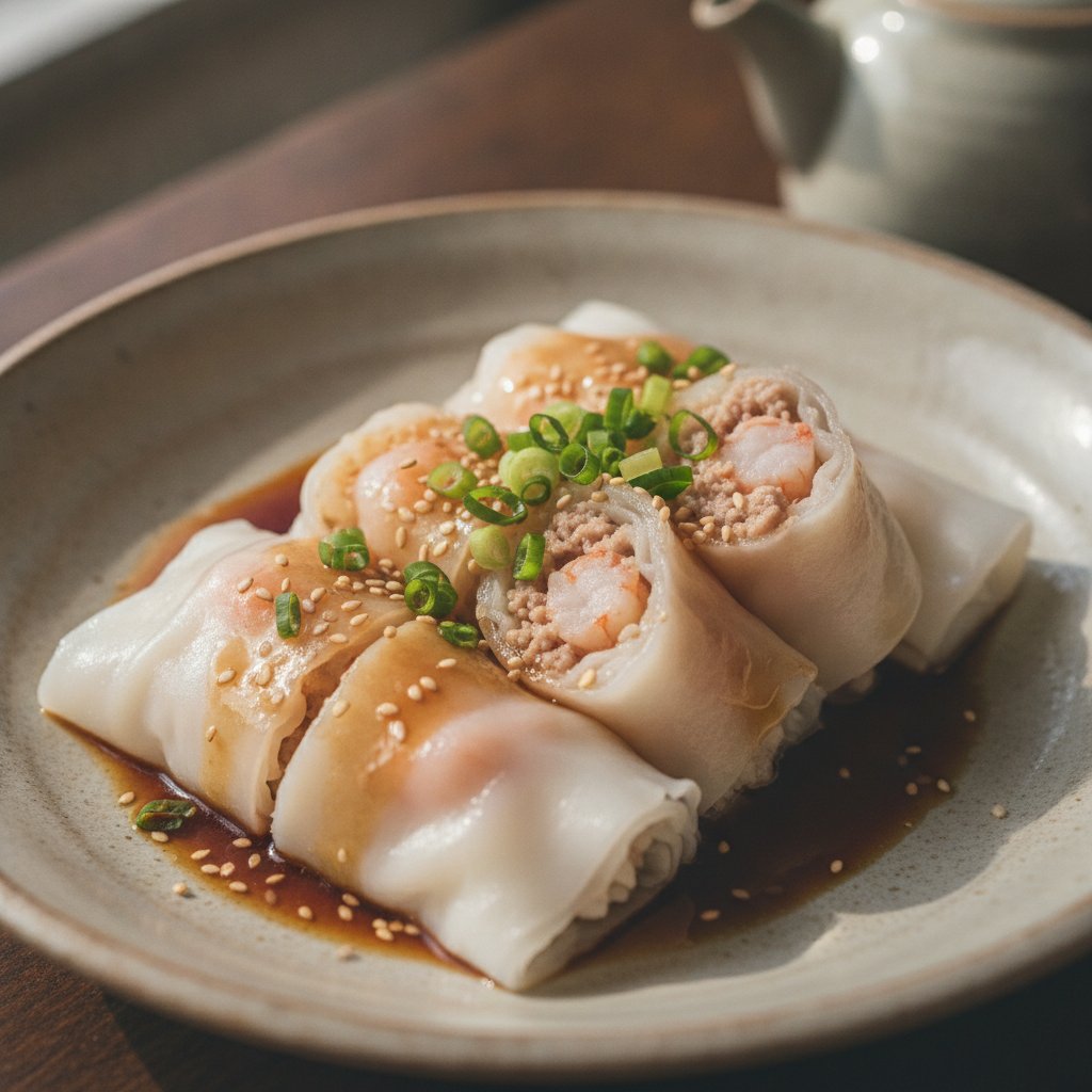 Pork and Shrimp Rice Rolls