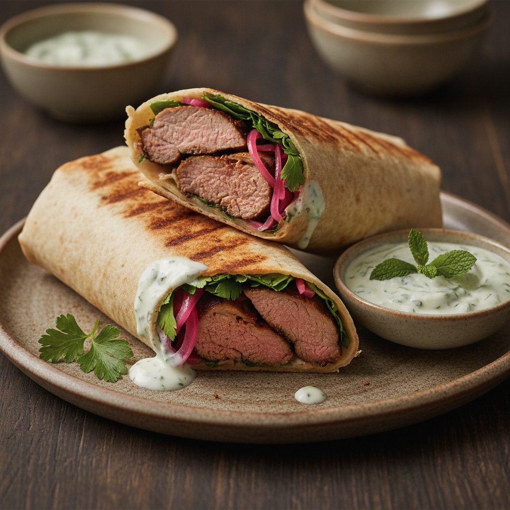 Grilled Lamb Wrap