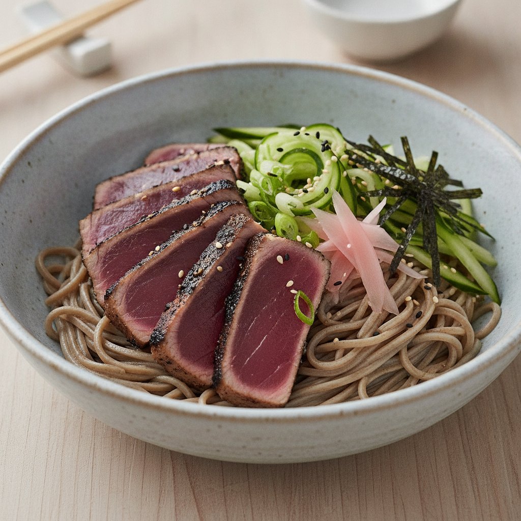 Cold Noodles with Tuna
