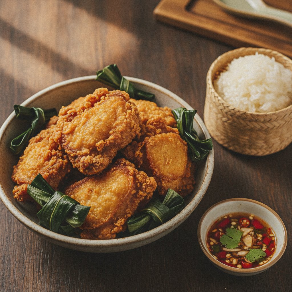 Thai Fried Chicken with Pandan