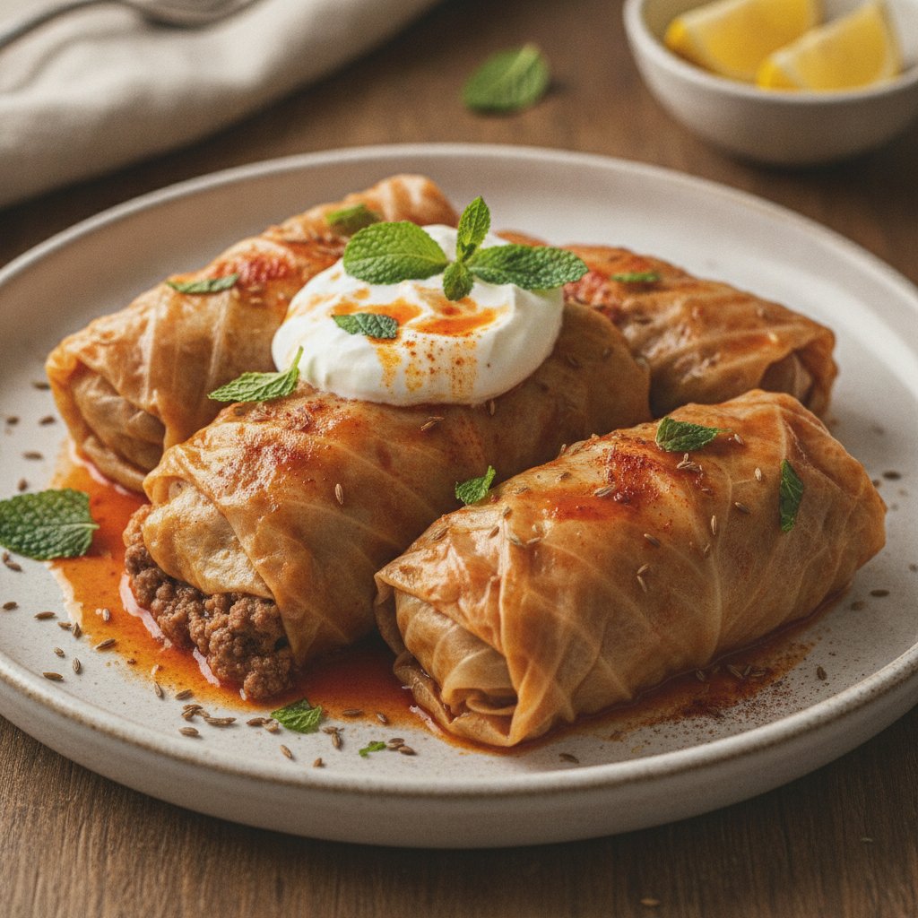 Beef Rice Stuffed Cabbage (High-Protein)