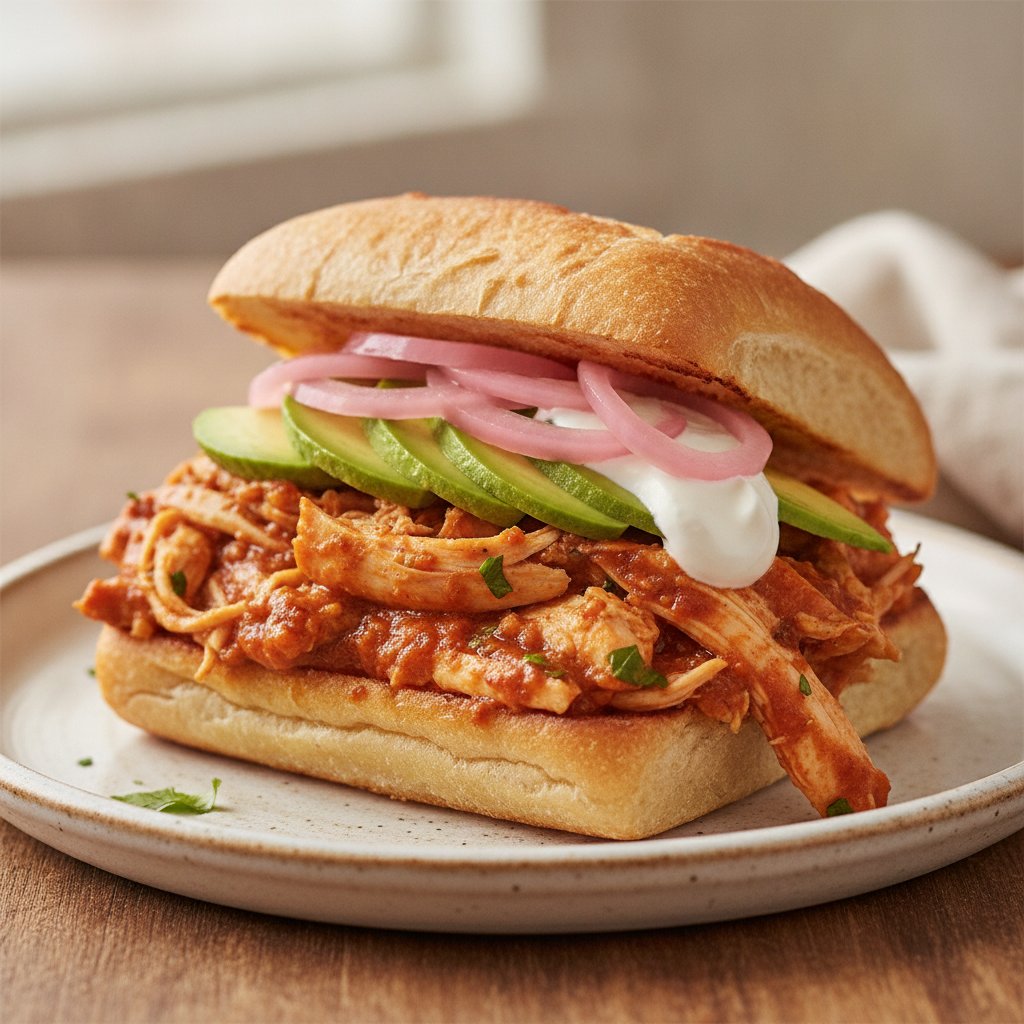 Shredded Chicken Sandwich (Low-Chol)