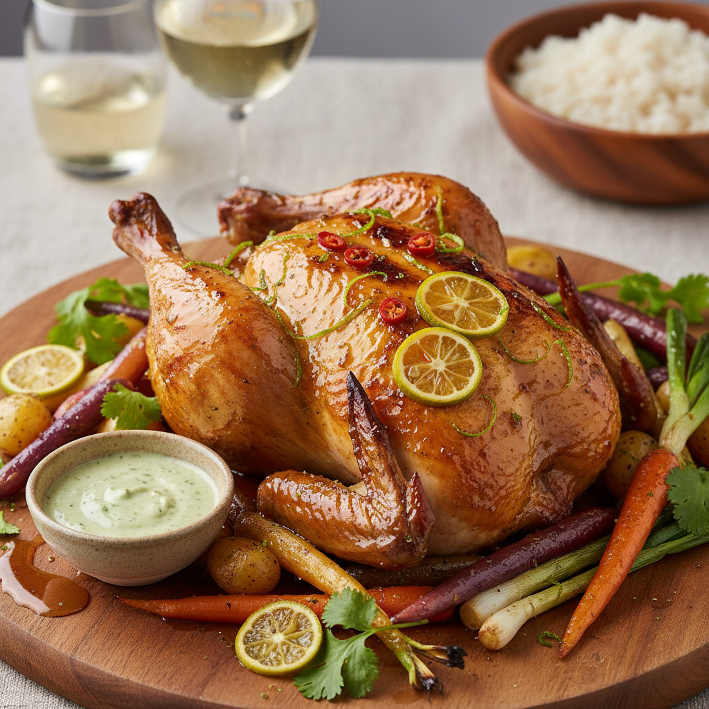 Honey Citrus Fire-Grilled Chicken Thighs