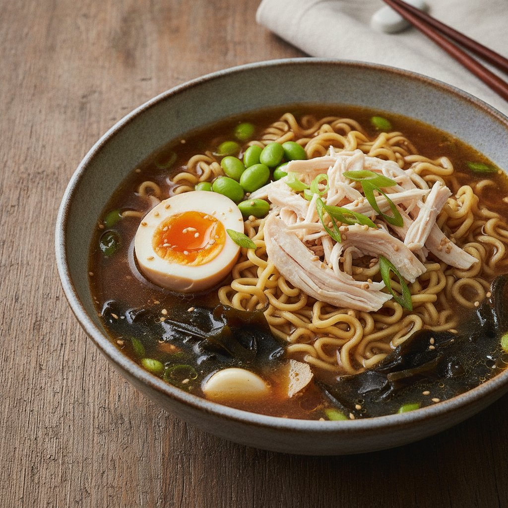 Soy Sauce Noodle Soup (High-Protein)