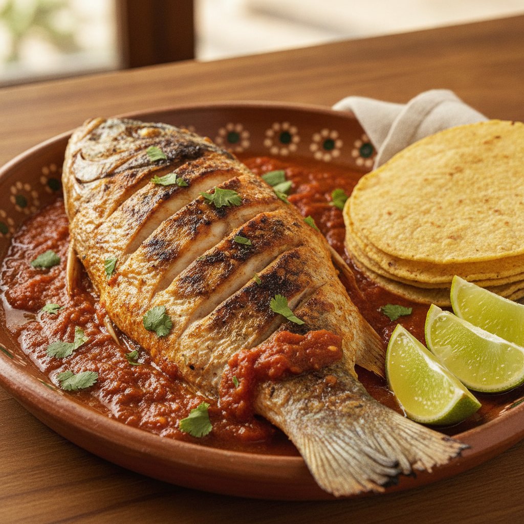 Grilled Whole Fish with Chili Sauce