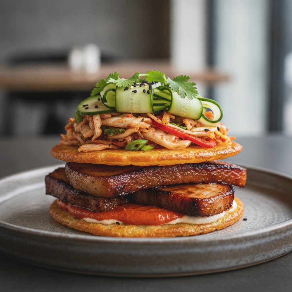 Spicy Pork Belly Burger (Keto)