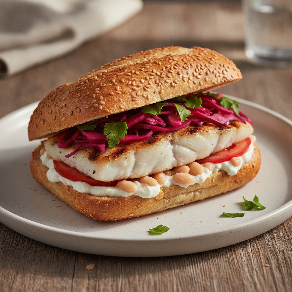 Grilled Fish Sandwich (High-Protein)