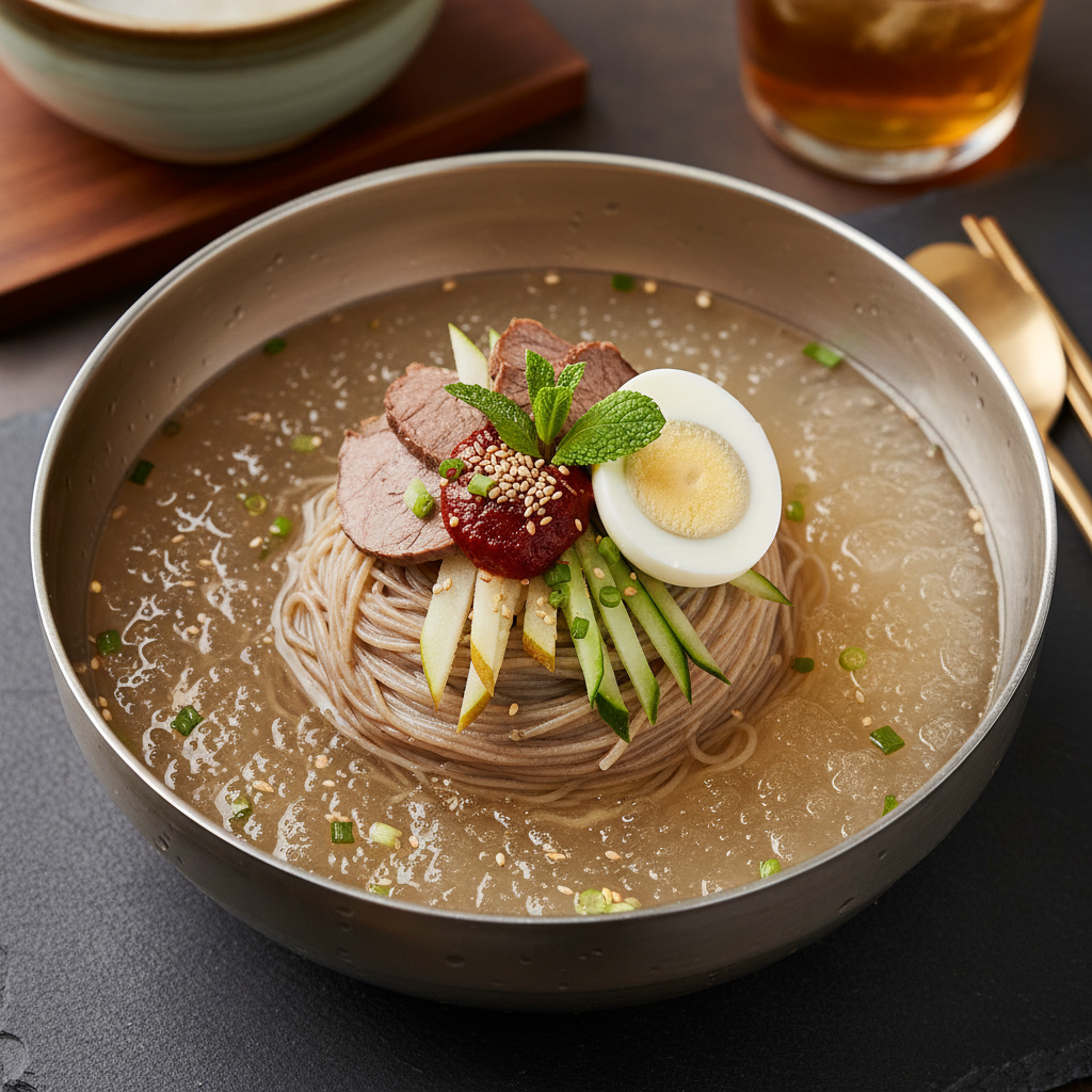 Mul Naengmyeon Cold Buckwheat Noodles