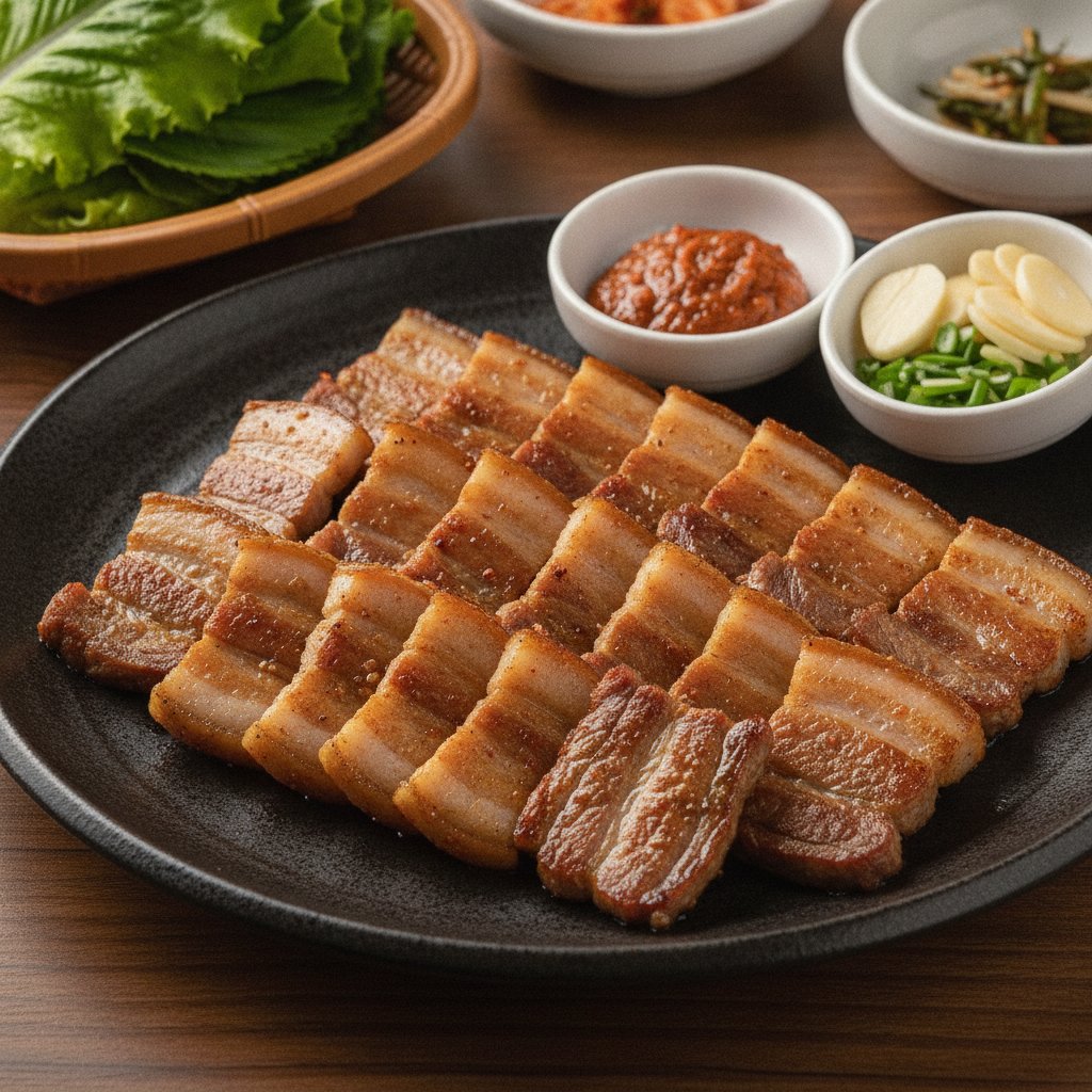 Grilled Pork Belly Slices
