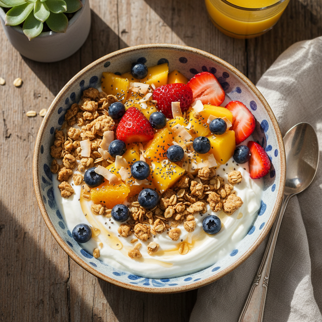 California Yogurt Granola Fruit Bowl