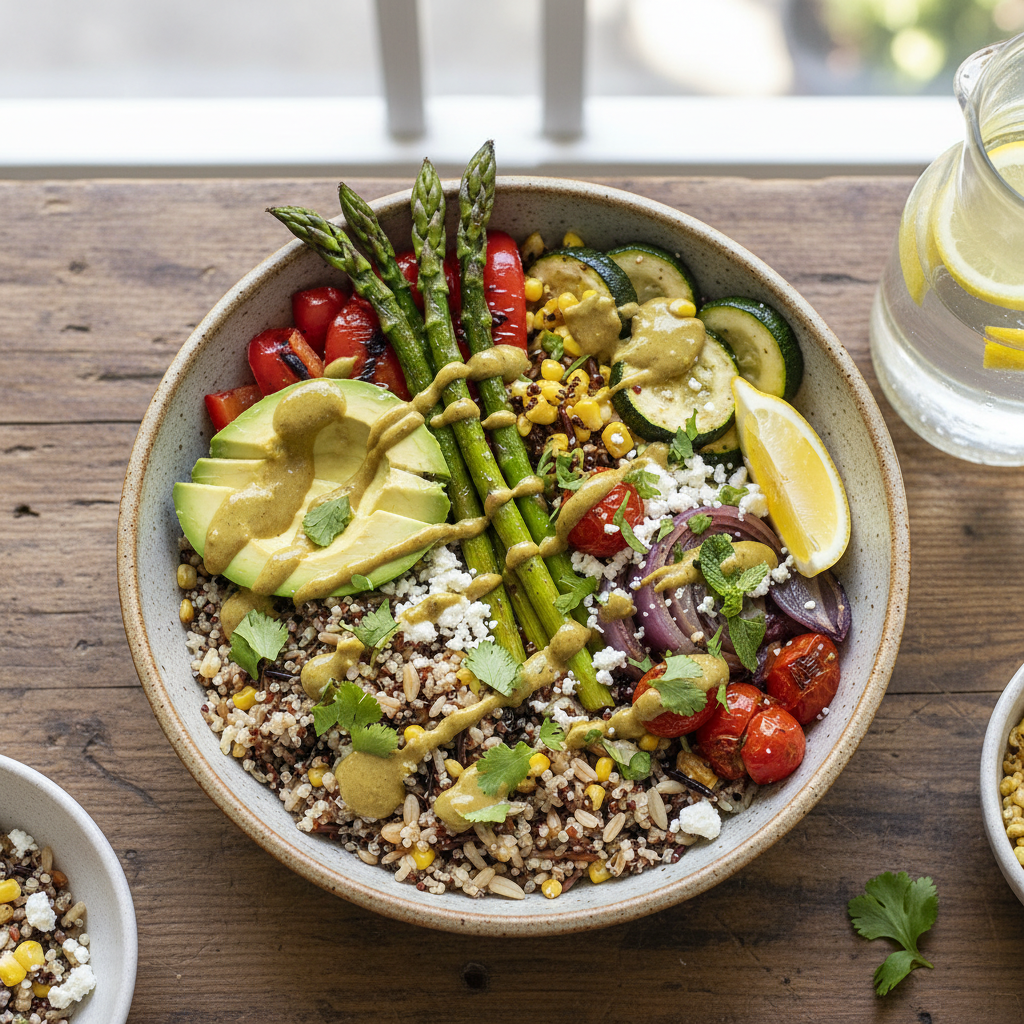 California Grilled Vegetable Grain Bowl