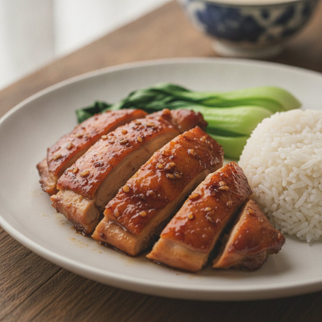 Soy Sauce Roast Chicken (Low-Calorie)