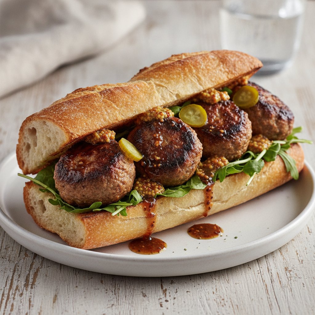French Meatball Sandwich