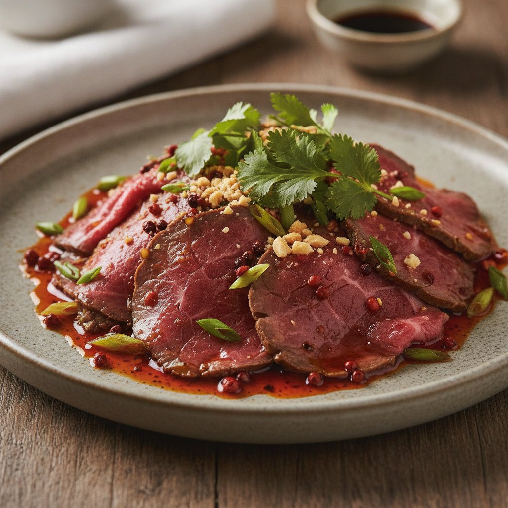 Cold Beef and Chili Oil Salad