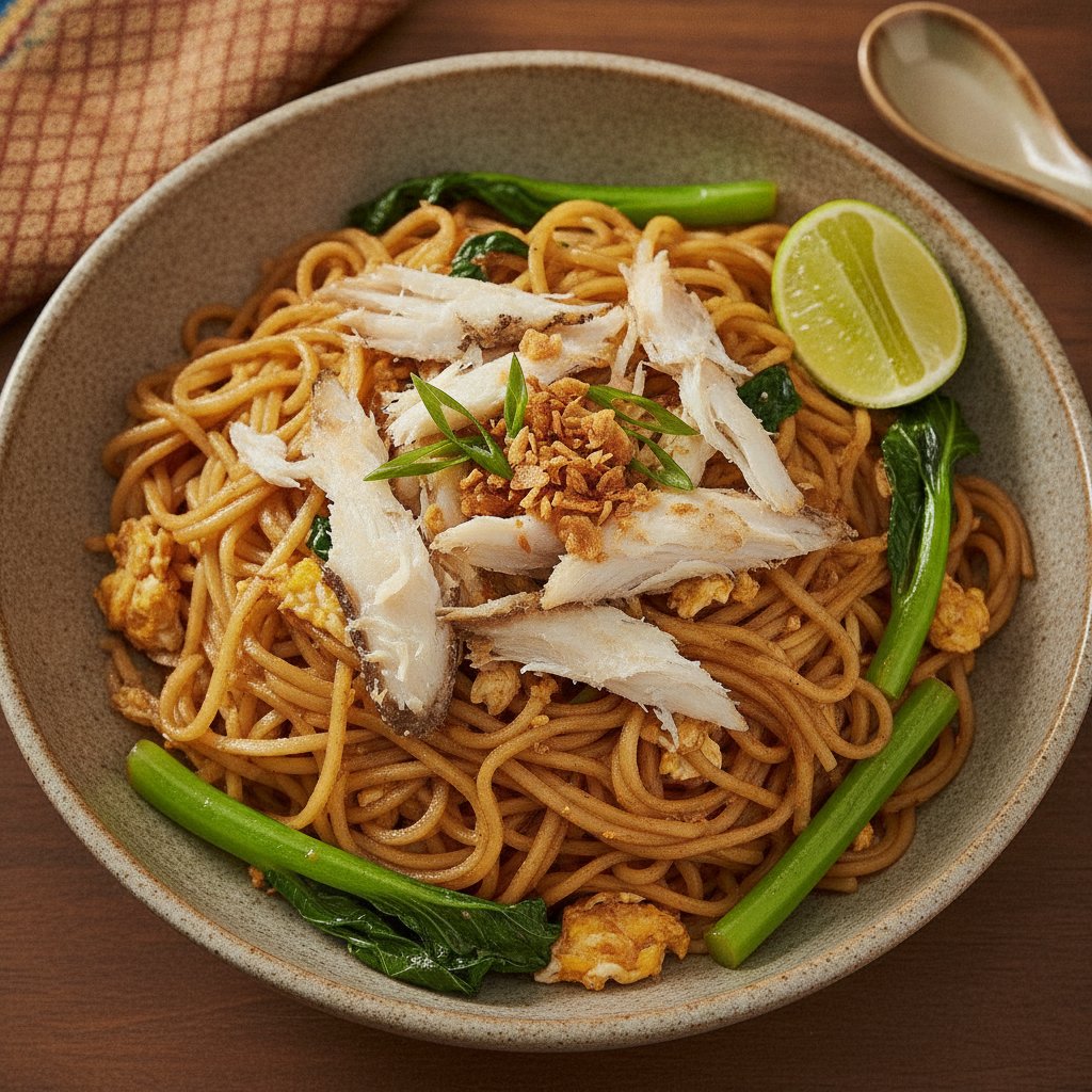 Fried Noodles With Salted Fish