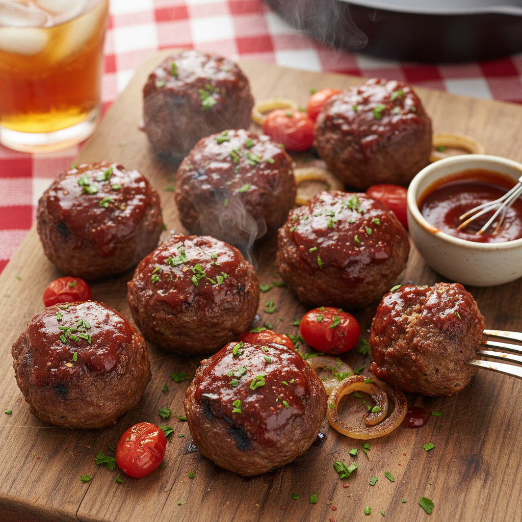 BBQ Mini Beef Meatloaf Bites