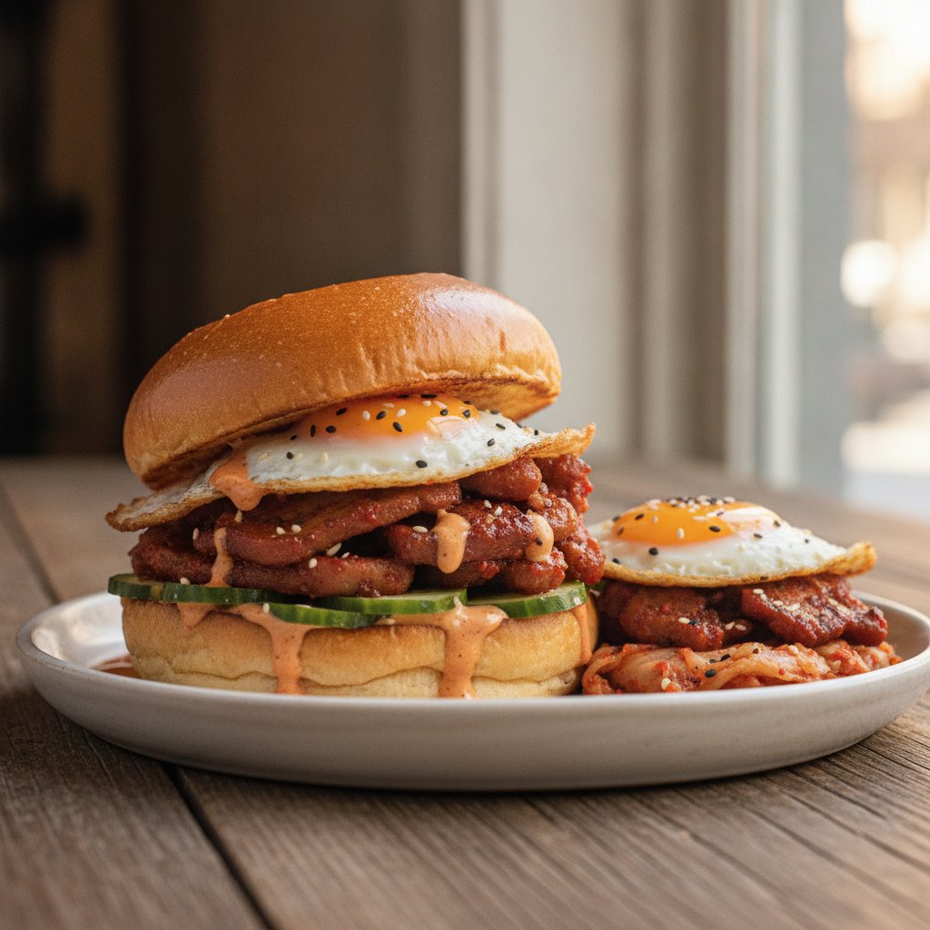 Spicy Pork Sandwich (High-Protein)
